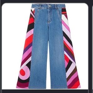 Emilio Pucci Blue Kids Jeans